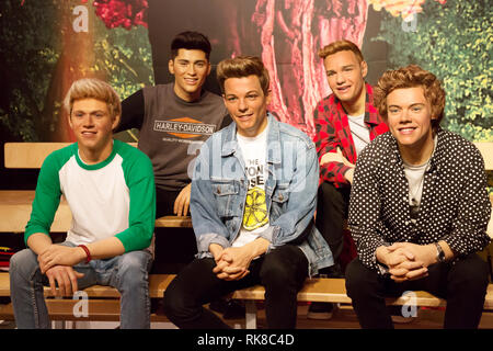 Dans une direction de Madame Tussauds London Banque D'Images