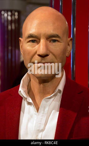 Patrick Stewart dans le musée Madame Tussauds de Londres Banque D'Images