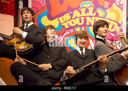 Les Beatles dans le musée Madame Tussauds de Londres Banque D'Images