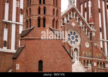 L'Église Votive et cathédrale de Notre Dame de Hongrie Szeged détail Banque D'Images