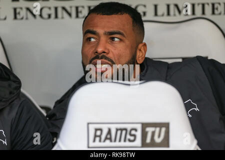 9 février 2019, Pride Park, Derby, England ; Sky Bet Championship, Derby County vs Hull City ; Ashley Cole (26) de Derby County Credit : Mark Cosgrove/News Images images Ligue de football anglais sont soumis à licence DataCo Banque D'Images