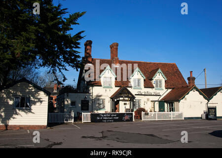 Le White Hart public house Cadnam Parc national New Forest Hampshire Angleterre Banque D'Images