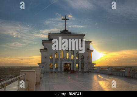 Kaunas notre Seigneur Jésus la résurrection du Christ dans la basilique de style Art déco, en Lituanie Banque D'Images