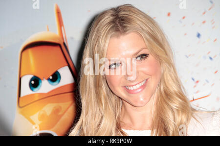 Anna Williamson arrive pour le Disney's 'Planes' Projection spéciale, l'Odéon, Leicester Square, Londres Banque D'Images