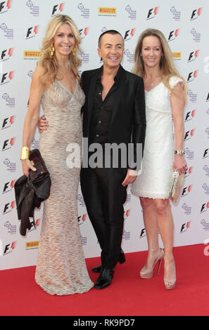 Jun 26, 2013 - Londres, Angleterre, Royaume-Uni - Julien MacDonald et Melissa Odabash (L) sur le tapis rouge pour le la F1¨ a tenu à Old Billingsgate, Londres Banque D'Images