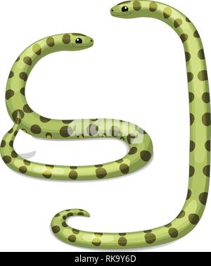 Vector cartoon animal : clipart serpent anaconda Illustration de Vecteur