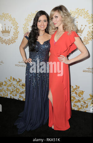 Californie, USA. 9 Feb 2019. Danica McKellar, Debbie Gibson. Hiver 2019 TCA Tour - Hallmark Channel et marque les films et des mystères qui s'est tenue à La Maison du tournoi. Crédit photo : PMA/AdMedia Crédit : PMA/AdMedia/ZUMA/Alamy Fil Live News Banque D'Images