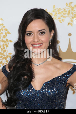 PASADENA, CA - 9 février : Danica McKellar, à l'Hallmark Channel et marque les films & Mystères Hiver 2019 Tournoi au TCA à Pasadena, Californie le 9 février 2019. Credit : Faye Sadou/MediaPunch Banque D'Images