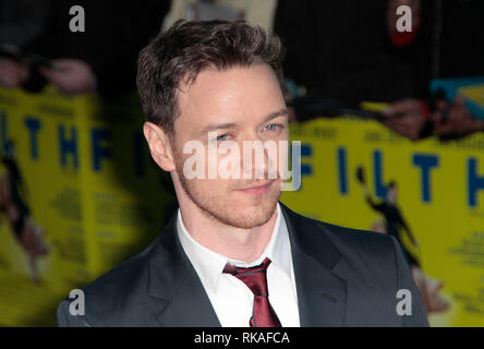 'Crasse' - London Premiere, Tapis Rouge : James McAvoy arrive Banque D'Images