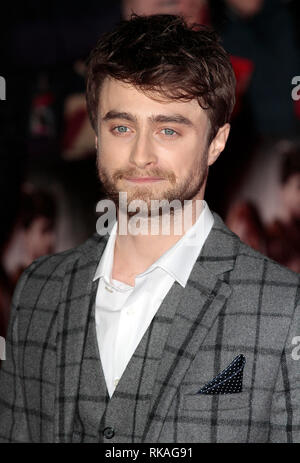 Oct 20, 2014 - "cornes" UK Premiere Daniel Radcliffe arrive pour le première de Daniel Radcliffe's new film cornes qui s'est tenue à Odeon West End, Leice Banque D'Images