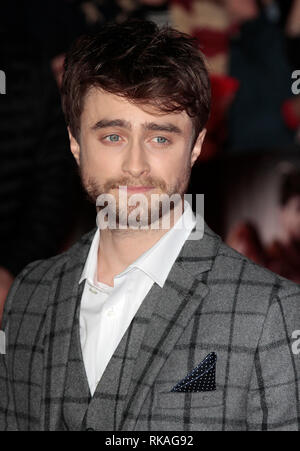 Oct 20, 2014 - "cornes" UK Premiere Daniel Radcliffe arrive pour le première de Daniel Radcliffe's new film cornes qui s'est tenue à Odeon West End, Leice Banque D'Images