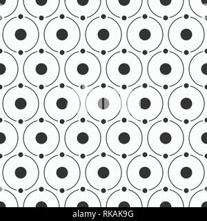 Résumé simple modèle de cercles, séparés par des points sur deux parties égales. La texture élégante. Modèle très tendance pour les tissus, papiers peints, papier d'emballage. Illustration de Vecteur