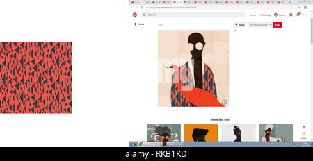 Boho ornement motif aztèque. Vecteur transparente avec différents triangles. Illustration de Vecteur