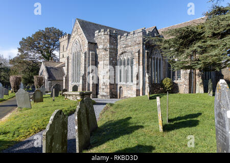 L'église paroissiale de St Petroc, TOTNES, Devon, Angleterre Banque D'Images