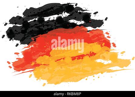 Aquarelle pavillon de l'Allemagne, vector illustration design Illustration de Vecteur