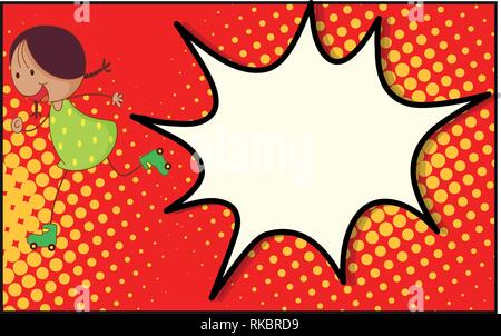 Pop art background illustration bande dessinée Illustration de Vecteur