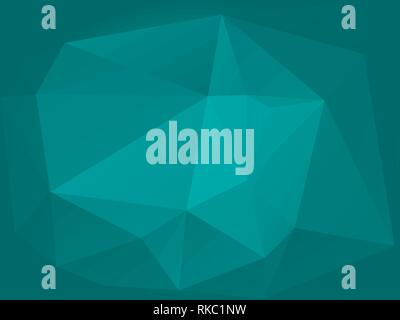 Sarcelle d'arrière-plan. poly bas Grand motif de triangles, design moderne. Background géométrique, origami style. Modèle mosaïque polygonales. Vector Illustration de Vecteur