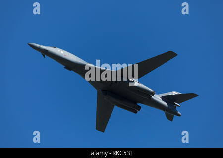 Rockwell B-1 Lancer l'exécution d'une vitesse élevée faible niveau passé Banque D'Images