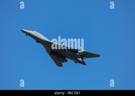 Rockwell B-1 Lancer l'exécution d'une vitesse élevée faible niveau passé Banque D'Images