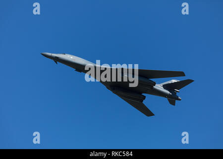 Rockwell B-1 Lancer l'exécution d'une vitesse élevée faible niveau passé Banque D'Images