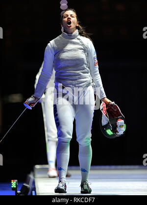 Turin, Italie. 10 fév, 2019. Volpi lors de la GRAND PRIX D'ESCRIME DE fioretto à Turin Italie 10 Février 2019 : Crédit Photo Agency indépendante/Alamy Live News Banque D'Images