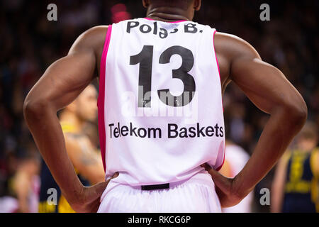 Bonn, Allemagne, le 10 février 2019, le basket-ball la Bundesliga, BBL, Telekom Baskets Bonn contre Alba Berlin : Yorman Polas Bartolo (Bonn). Credit : Juergen Schwarz/Alamy Live News Banque D'Images