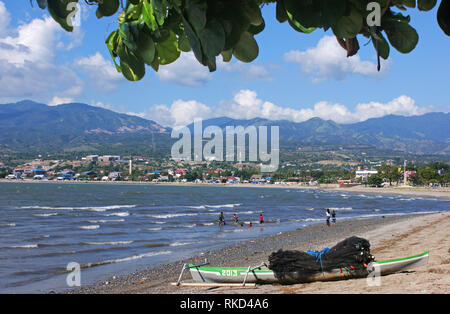 Teluk Palu, plage du Golfe Talise, palu, Central Sulawesi, Indonésie Banque D'Images