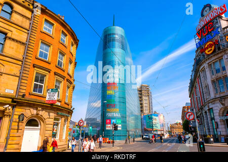 Manchester, UK - 18 mai 2018 : Le Musée National du Football est le meilleur et le plus grand musée du football, à l'origine basé à Deepdale, Preston, Lan Banque D'Images