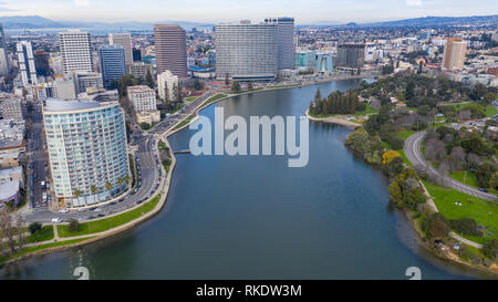 Lake Merritt, Oakland, CA, USA Banque D'Images