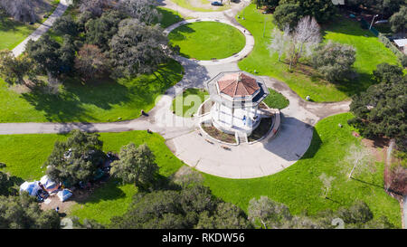 Kiosque historique au Lac Merritt, Lakeside Park, Oakland, CA, USA Banque D'Images