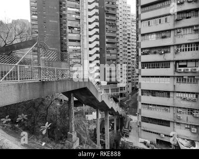 Bâtiment industriel de Hong Kong dans le district de Kwai Chung Banque D'Images