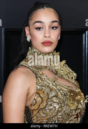 Los Angeles, United States. 10 fév, 2019.LOS ANGELES, CA, USA - Le 10 février : la chanteuse Jorja Smith porter Balmain arrive à la 61e GRAMMY Awards tenue au Staples Center le 10 février 2019 à Los Angeles, Californie, États-Unis. (Photo par Xavier Collin/Image Crédit : Agence de Presse) L'agence de presse Image/Alamy Live News Banque D'Images