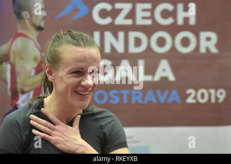 Coureur de moyenne tchèque SIMONA VRZALOVA en action avant 2019, Gala de l'Intérieur tchèque EA international indoor répondre à Ostrava, en République tchèque, le 11 février 2019. (Photo/CTK Jaroslav Ozana) Banque D'Images