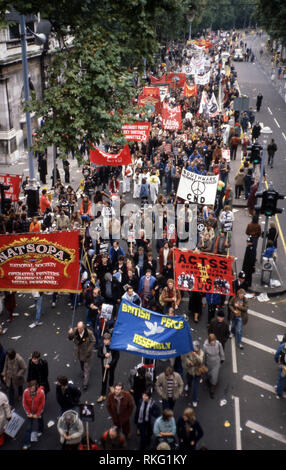 Manifestation à Londres 1992 Mayday Banque D'Images