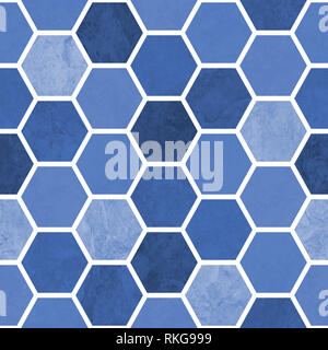 Une ruche transparente géométrique numérique multicolore motif nid d/- lorsqu'il est répété la tuile fait un modèle homogène. Banque D'Images