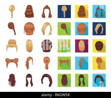 Retour,beauté,coiffure,caricature,tresse,télévision,collection,fils,DE,curl,design,mode,femelle,cheveux,coupe,coiffure,coiffure,coiffure,illustration,icône,isolé,kara,long,logo,modèle d'autres types,Peinture,rouge,galets,beauté,set,signer,spit,style,dessin,la queue,symbole,type,divers,vector,web,femme, vecteurs vecteur , Illustration de Vecteur
