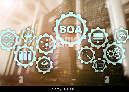 SOA. Modèle d'affaires et de la technologie de l'information concept pour Architecture Orientée Services en vertu du principe de l'encapsulation de service Banque D'Images