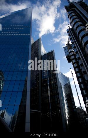 London square mile jonché de sky scrapers de verre Banque D'Images