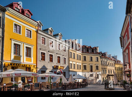 Rue Grodzka à Vieille ville de Lublin, aka Malopolska Pologne petite région, Pologne Banque D'Images