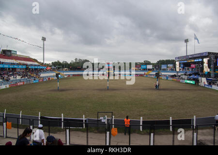 Festival de Doma y festival de folklore des broncos de tronçonnage et le folklore de la musique traditionnelle, la plus grande d'Amérique du Sud, tenue en Jésus Maria Argentine. Banque D'Images