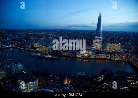 Le shard est le deuxième bâtiment le plus haut de Londres Banque D'Images