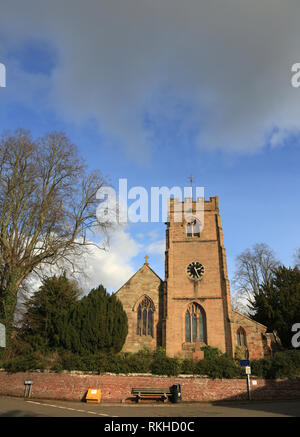 Église Saint-léonard Clément, Worcestershire, Angleterre, Royaume-Uni. Banque D'Images