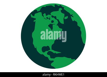 vecteur d'icône du logo globe terrestre Illustration de Vecteur