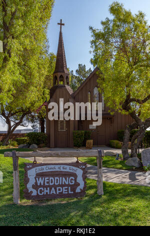 La petite église de l'Ouest chapelle de mariage, S Las Vegas Blvd, Las Vegas, Nevada, United States. Banque D'Images