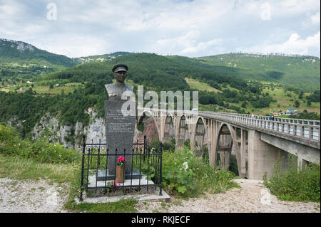 Đurđevića Tara Bridge, Monténégro, Europe Banque D'Images