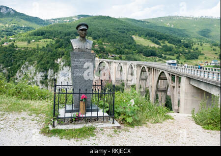 Đurđevića Tara Bridge, Monténégro, Europe Banque D'Images