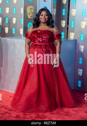 Octavia Spencer assiste à l'EE British Academy Film Awards au Royal Albert Hall, Londres. Banque D'Images