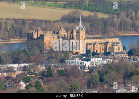 Vue sur le Palais de Linlithgow Linlithgow en ,, en Écosse, Royaume-Uni Banque D'Images