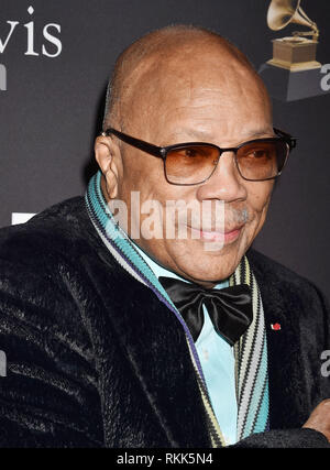 Los Angeles, CA - 09 février : Quincy Jones assiste à l'Académie de l'enregistrement et Clive Davis' 2019 pre-GRAMMY Gala à l'hôtel Beverly Hilton sur Février Banque D'Images