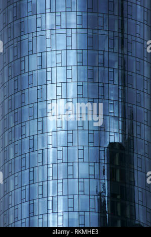 Les vitres teintées de l'Comerzbank Tower à Frankfurt am Main. Banque D'Images